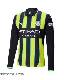 Billige Fotballdrakt Manchester City Replika Bortedrakt 2024-25 Langermet